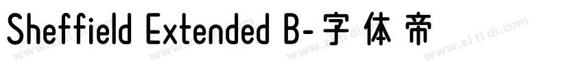 Sheffield Extended B字体转换